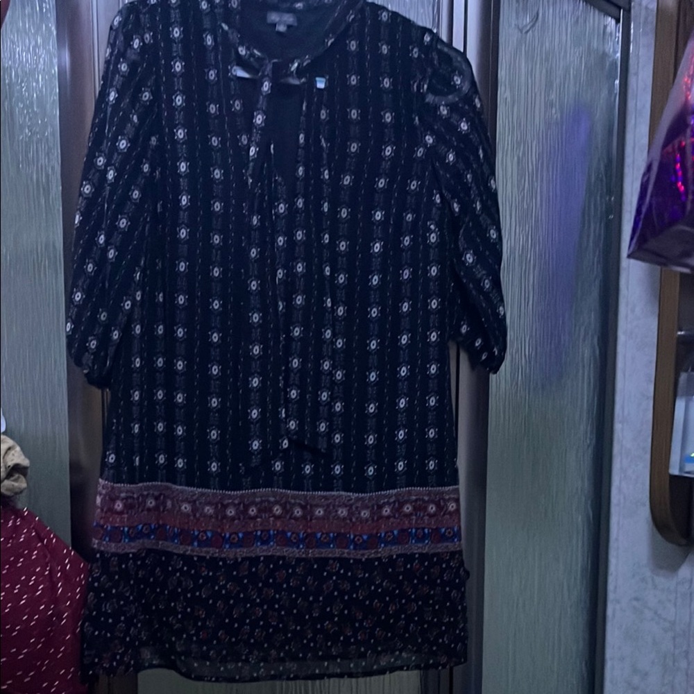 Lily Rose Blue Bishop Sleeve Sundress